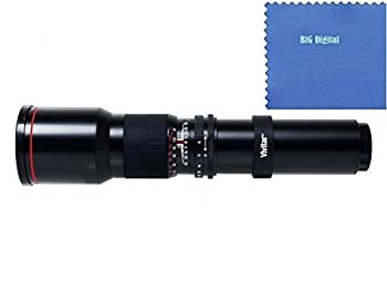 【中古】【輸入品・未使用】Vivitar 500mm f/8 Telephoto Lens For Canon Digital EOS Rebel SL1 (100D) T5i (700D) T4i (650D) T3 (1100D) T3i (600D) T1i (500D) T2i (550