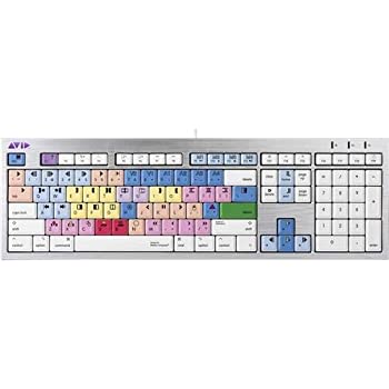 yÁzyAiEgpzLogickeyboard LKBU-MCOM4-CWMU-US AVID Media Composer Mac ALBA Keyboard [sAi]