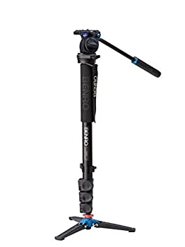 šۡ͢ʡ̤ѡBenro A38FDS2 Monopod with 3-Leg Locking Base and S2 Head 4 Leg Sections Flip Lock Leg Release (Black) [¹͢]