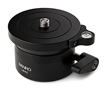 【中古】【輸入品・未使用】Benro LBA2 Leveling Base Dual Camera Thread (Black) [並行輸入品]