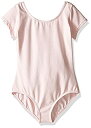 【中古】【輸入品・未使用】Capezio ガールズ クラシック 半袖レオタード US サイズ: Medium (8-10) カラー: ピンク
