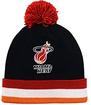 【中古】【輸入品・未使用】Miami Heat - - ミッチとネスによりカフポ??ンポンビーニー O/S Main Team Colors