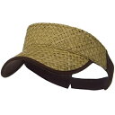 【中古】【輸入品・未使用】Wholesale Straw Trucker Visor (Natural/Brown) - 21861