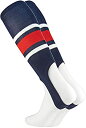 【中古】【輸入品・未使用】TCK Sports野球/ソフトボール用ソックス ストライプ 7インチ 足にひっかけるタイプ L