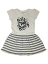 【中古】【輸入品 未使用】Wrangler Girls Rule The Ranch Toddler Dress in Ivory 2T