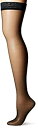 【中古】【輸入品・未使用】Hanes 720 Womens Silk Reflections Silky Sheer Thigh High Size - EF, Jet Black