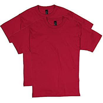 yÁzyAiEgpzHanes Men's Short Sleeve Beefy-T (Pack of 2) Deep Red 3X-Large