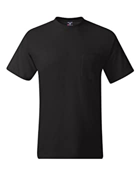 【中古】【輸入品・未使用】ヘインズメンズ半袖ビーフィーTシャツ ポケット付き US サイズ: 3X-Large カラー: ブラック