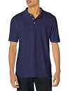 【中古】【輸入品・未使用】Hanes Men's X-Temp Performance Polo Navy Large