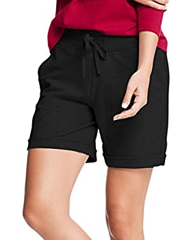 【中古】【輸入品・未使用未開封】Hanes レディース フレンチテリーバミューダショーツ US サイズ: X-Large カラー: ブラック