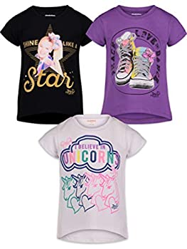 【中古】【輸入品 未使用】JoJo Siwa ガールズファッション 3枚パック Tシャツ US サイズ: 7/8 カラー: マルチカラー