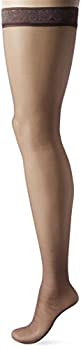 【中古】【輸入品・未使用未開封】Hanes Silk Reflections Women's Silky Sheer Thigh High Pantyhose Barely Black IJ