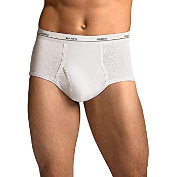 【中古】【輸入品・未使用】Hanes 112HN5 Men Tagless No Ride Up Briefs With Comfort Flex Waistband 5 - Pack Size 3XL, White