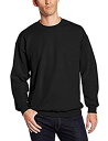 【中古】【輸入品・未使用】(ヘインズ) Hanes メンズ 究極のコットン厚手クルーネックスウェットシャツ US サイズ: X-Large カラー: ブラック