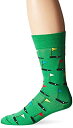 【中古】【輸入品・未使用】Hot SoxメンズNoveltyスポーツクルーソックス カラー: グリーン