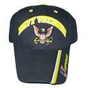 【中古】【輸入品・未使用】アメリカ海軍退役軍人野球帽、イーグル付き。 ネイビーブルー。