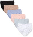 【中古】【輸入品・未使用】Hanes レディース シグネチャー スムージング ハイカット パンティ (6枚組) US サイズ: 10