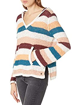 【中古】【輸入品・未使用】Roxy Women's Hooded Sweater Hang with ME Stripes XL
