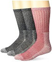 【中古】【輸入品 未使用】Hanes mens X-temp 3-pack Outdoor Sock Warmer Crew Red/Black Shoe Size 6-12 US