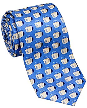 【中古】【輸入品・未使用】Josh Bach Mens Chinese take-outシルクネクタイブルー、Made in USA