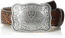 【中古】【輸入品・未使用】Ariat メンズ ストレートフローラルバックルベルト US サイズ: 40
