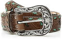 【中古】【輸入品・未使用】Nocona Belt Co. レディース ターコイズインレー バックベルト US サイズ: Extra Large カラー: ブラウ...