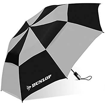 【中古】【輸入品・未使用未開封】Dunlop 56DC-DL BLKGRY 56 in. Folding Golf Umbrella Black & Gray