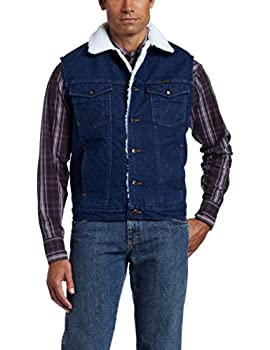 【中古】【輸入品・未使用】Wrangler Men's Sherpa Lined Denim Vest Denim/Sherpa Large 【中古】【輸入品・未使用】Wrangler Men's Sherpa Lined Denim Vest Denim/Sherpa Large