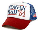 【中古】【輸入品・未使用】Back To Back World War Champs Reagan Bush 84 帽子 USAフラッグ ユニ 大人用キャップ ...