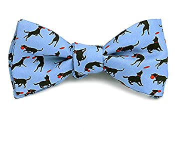 【中古】【輸入品・未使用】Josh BachメンズFrisbeeと犬のセルフタイシルク蝶ネクタイブルー、Made in USA 【中古】【輸入品・未使用】Josh BachメンズFrisbeeと犬のセルフタイシルク蝶ネクタイブルー、Made in USA
