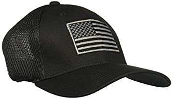 【中古】【輸入品・未使用】野球帽 ベースボールキャップ 帽子 USA 米国 星条旗 戦略 運営 メッシュ 柔軟 フィット US サイズ: One Size カラー: ブラック