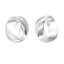 【中古】【輸入品・未使用】Boma Jewelry スターリングシルバー Mobius Strip ツイストモダンスタッドイヤリング