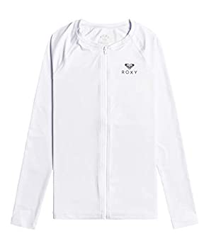 šۡ͢ʡ̤ѡRoxy Women's Essentials Long Sleeve Zip-Up Rashguard Bright White 21 S