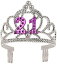 【中古】【輸入品・未使用】Forum Novelties Happy Birthday 21st Silver Pink Tiara by Forum Novelties [並行輸入品]