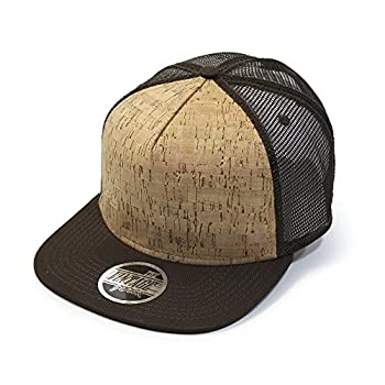 楽天アトリエ絵利奈【中古】【輸入品・未使用】The Vintage Year コルクスクエアコットンフラットバイザーメッシュ/デニム 調節可能なスナップバック野球帽 US サイズ: One Size カラー: ブラ