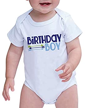 【中古】【輸入品・未使用】カスタムパーティーShop Baby Boy 's NoveltyヒップスターArrows最初誕生日Onepiece Outfit US サイズ: L カラー: ブルー