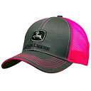 【中古】【輸入品・未使用】John Deere Grey with Neon Pink Mesh Snapback Hat - 23080418CH00