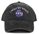 【中古】【輸入品・未使用】NASA I Need My Space 顔料染め 刺繍入り帽子 ユニセックス 大人用 マルチ US サイズ: One Size カラ...