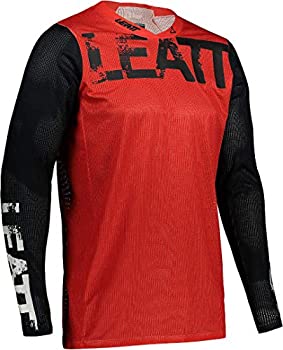 【中古】【輸入品・未使用未開封】Leatt 2021 Moto 4.5 X-Flow ジャージ(大) (赤)