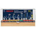 【中古】【輸入品 未使用】Bosch RBS010 1/2-Inch and 1/4-Inch Shank Carbide-Tipped All-Purpose Professional Router Bit Set 10-Piece