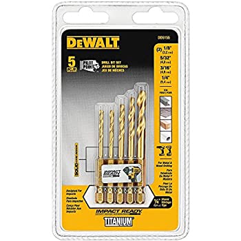 šۡ͢ʡ̤ѡDEWALT DD5155 Impact Ready 5 Piece Titanium Drill Bit Set