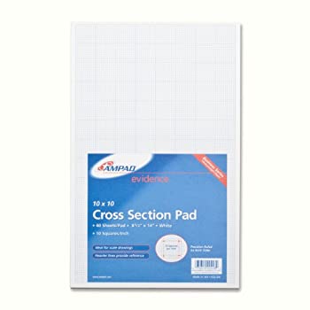 yÁzyAiEgpzAmpad Evidence Cross-section Legal-Size Quadrille Pad White (22-028) by Ampad