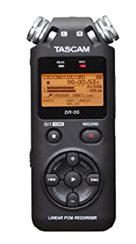 【中古】【輸入品 未使用】TASCAM リニアPCM/ICレコーダー 24bit/96kHz対応 無指向性ステレオマイク搭載 ブラック DR-05 VERSION2