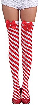 【中古】【輸入品・未使用】Forum Candy Cane Thigh Highs Red/White O/S 【中古】【輸入品・未使用】Forum Candy Cane Thigh Highs Red/White O/S