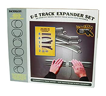 【中古】【輸入品・未使用】Bachmann Trains SnapFit EZ TRACK レイアウト エクスパンダーセット ニッケルシルバーレール グレーロードベッドHOスケール