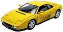 【中古】【輸入品・未使用】MATTEL 1/18 フェラーリ 348TB 1989 イエロー 完成品