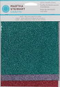 【中古】【輸入品・未使用】Martha Stewart Crafts Glitter Sheets (6 by 7-Inch) 32299 Gemstones Aqua Lavender And Hot Pink by Martha Stewart Crafts