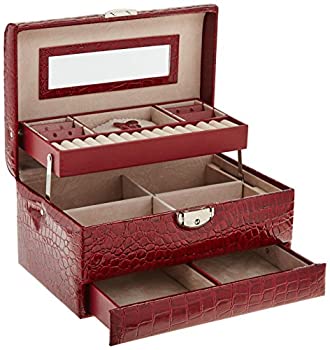 【中古】【輸入品・未使用】Home Locomotion Red Large Jewelry Case