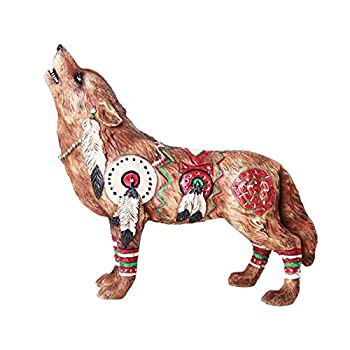 【中古】【輸入品 未使用】Pacific Giftware ウルフスピリットコレクション Revered War Wolf Spirit コレクターフィギュア