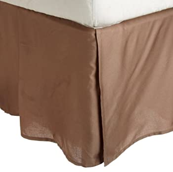 【中古】【輸入品・未使用】エジプト綿 スレッドカウント300 ベッドスカート 無地 キング ブラウン 300..